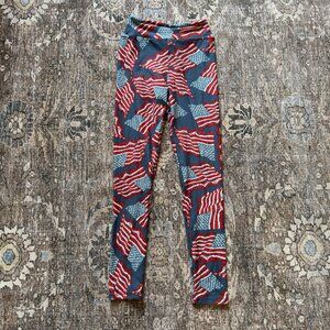 LulaRoe Patterned Leggings • size tween